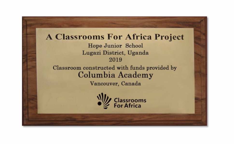 CA Charity Project – Classrooms For Africa