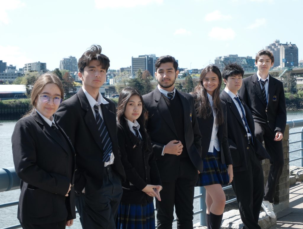 Vancouver private school students studying preparing for high school