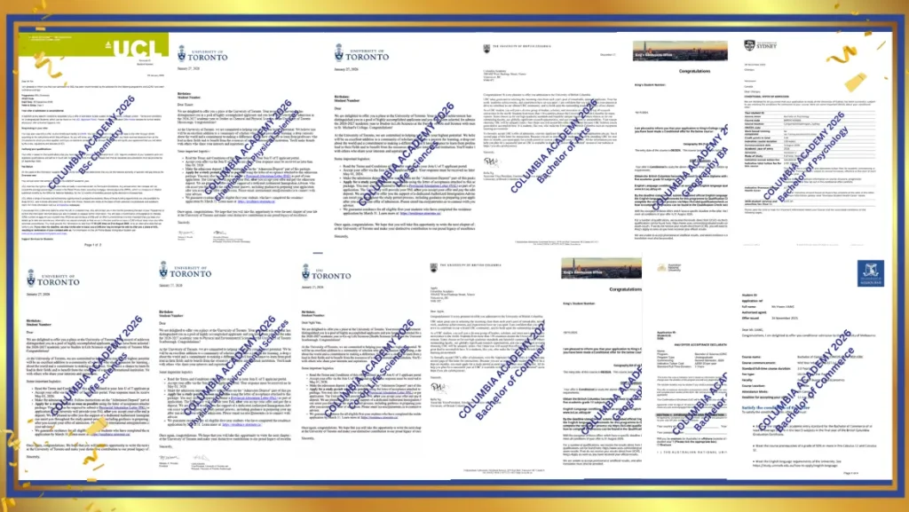 Columbia Academy Class of 2026 is already off to a strong start. Many students received first-round offers from UBC, University of Toronto, and top UK and Australian universities.