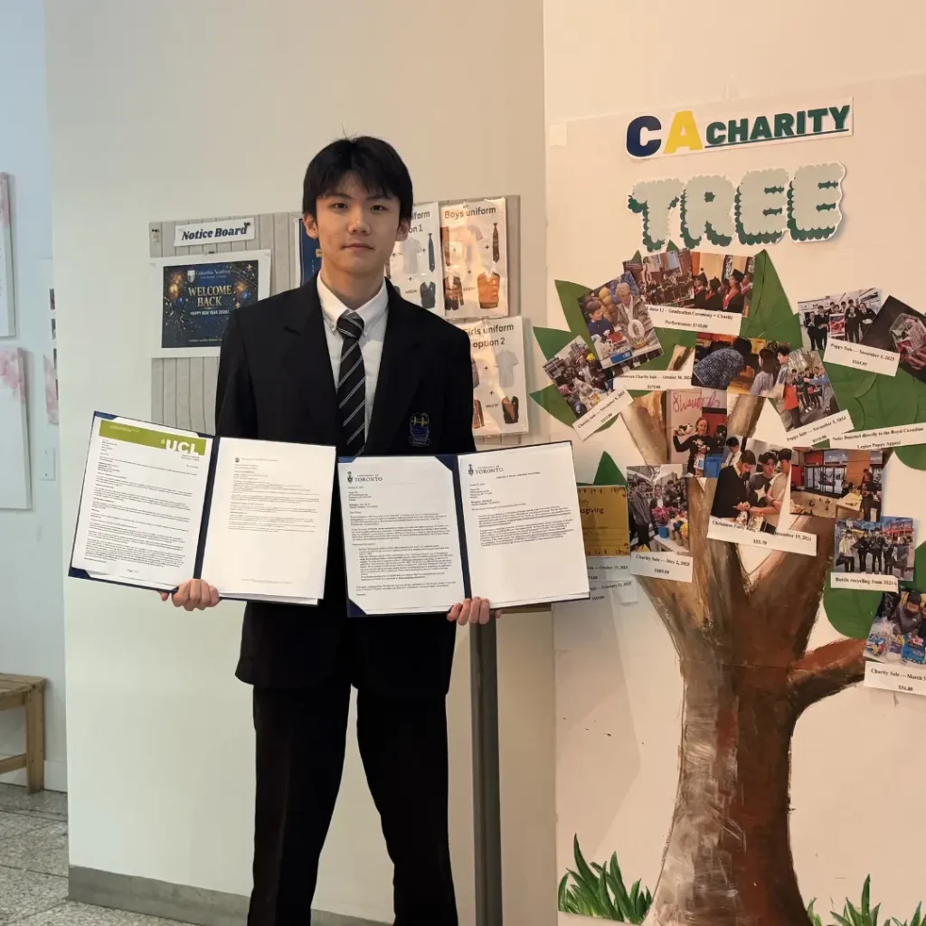 One of our 2026 graduates, Tom Xie, received a $100,000 scholarship from the University of Toronto. 